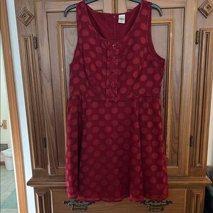 LC Lauren Conrad Red Polka Dot Dress